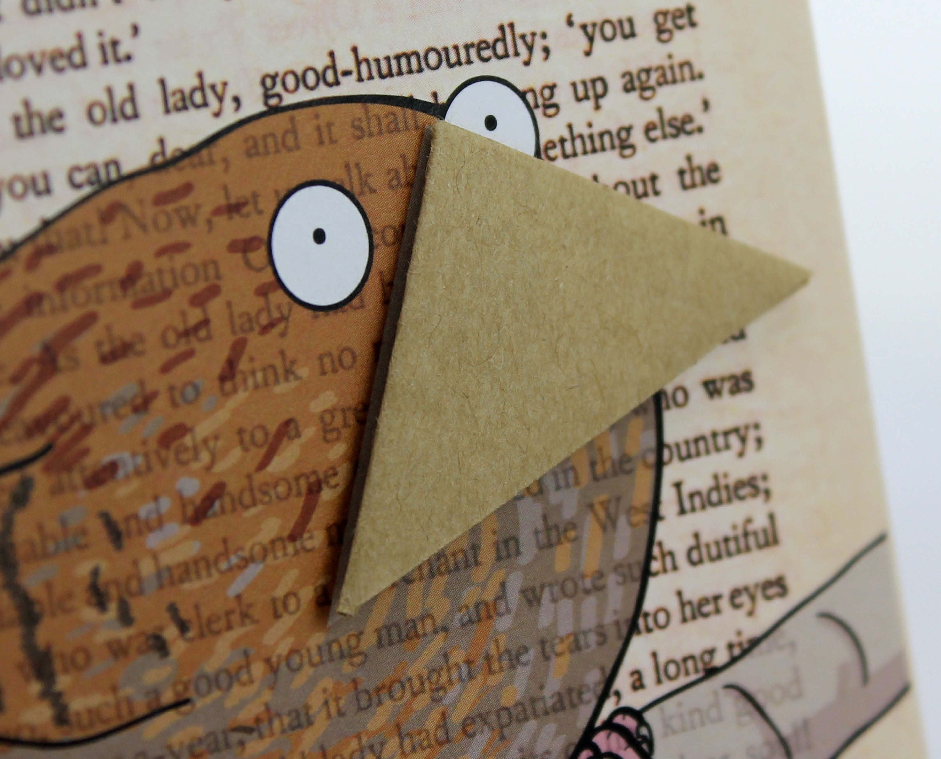 Wren Card with Origami Bookmark