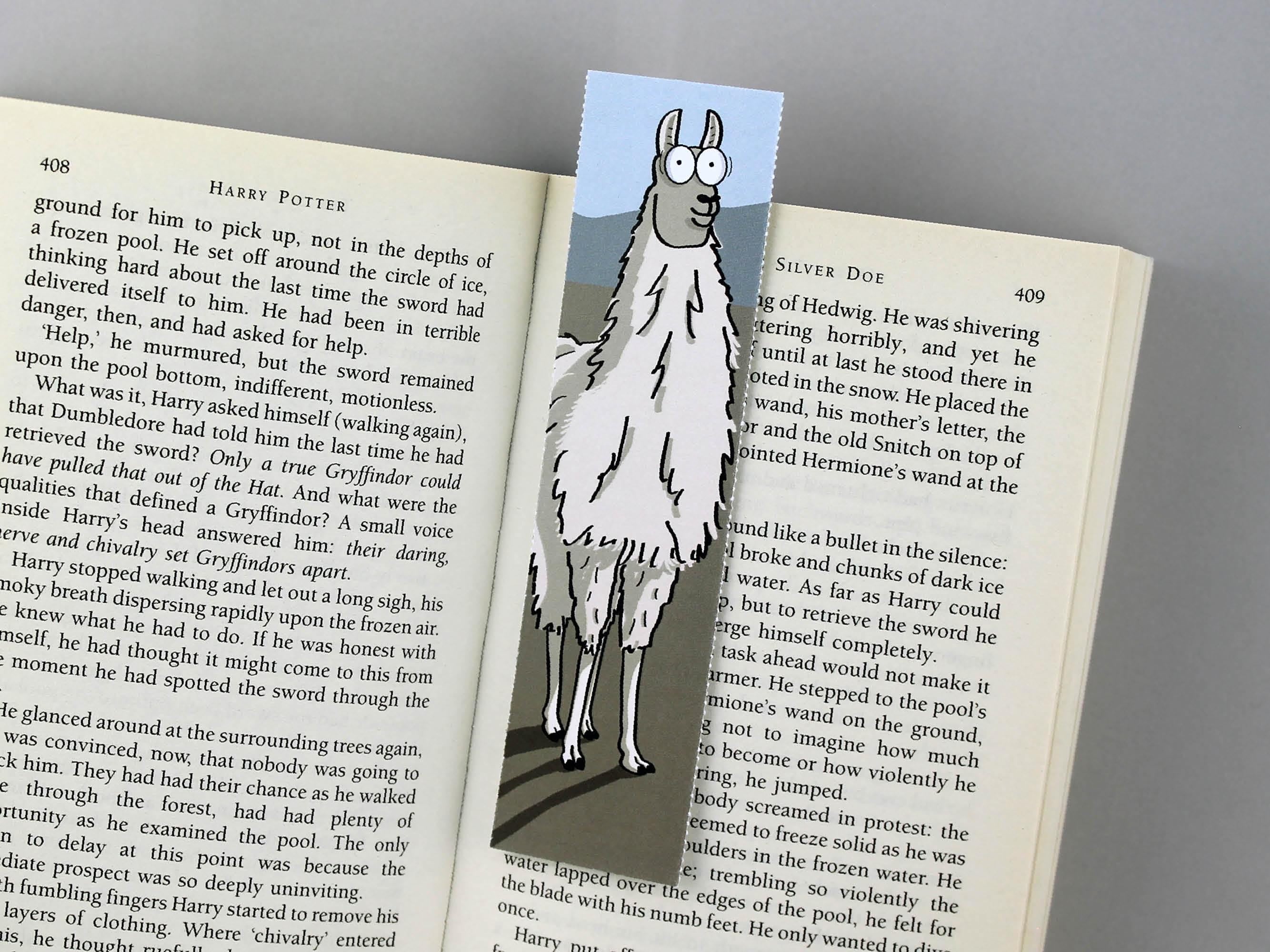 Llama Card with Bookmark
