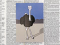 Ostrich Card with Bookmark