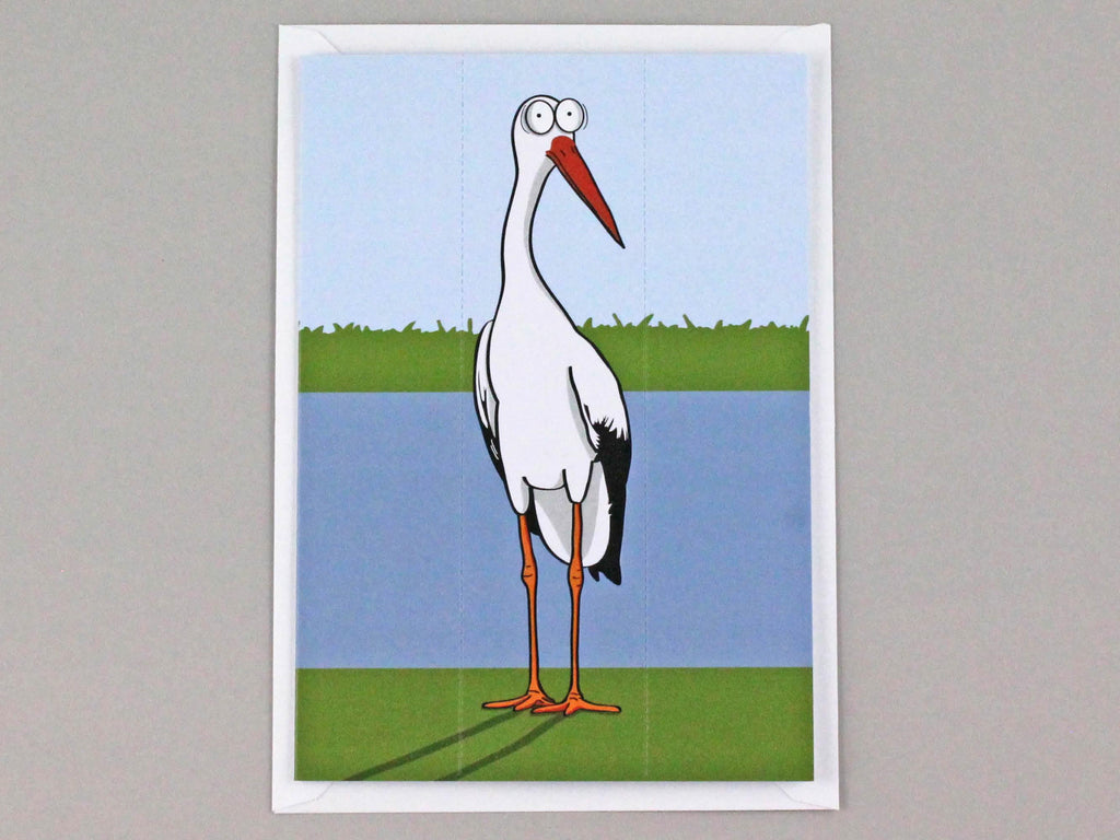 Stork Card with Bookmark