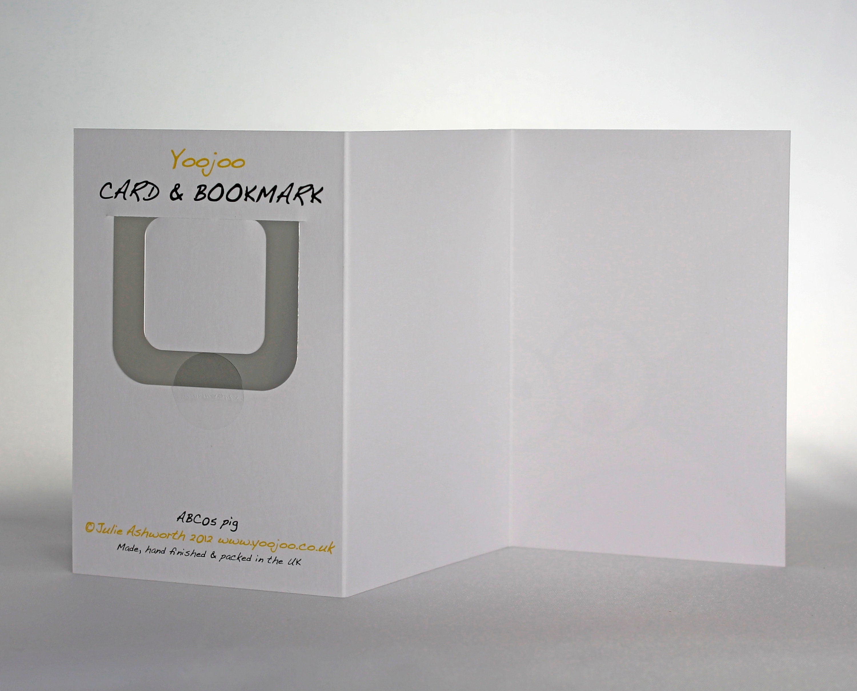 Pig Card with Bookmark