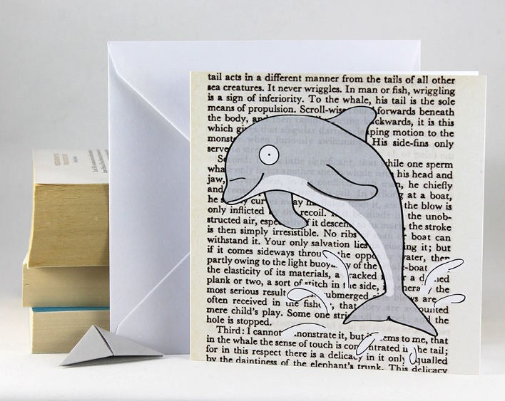 Dolphin Card with Origami Bookmark