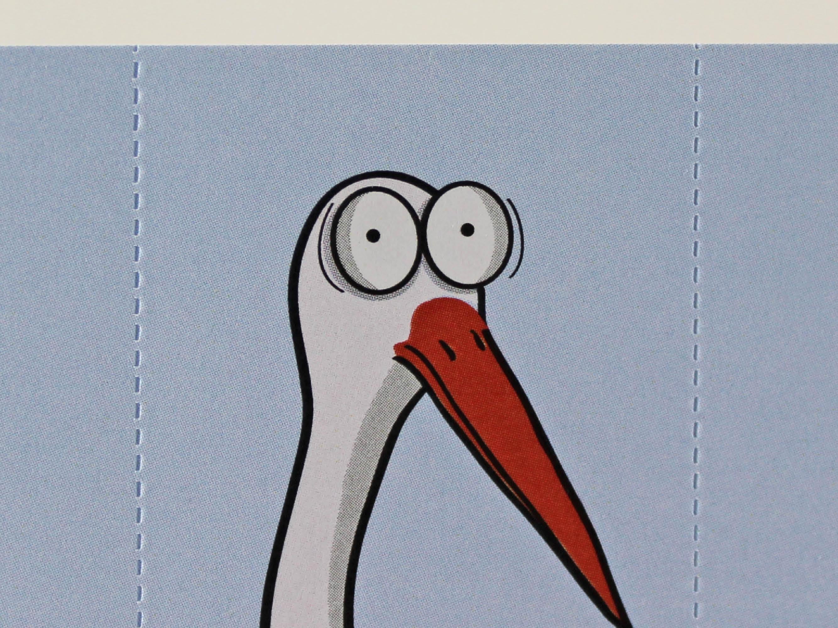 Stork Card with Bookmark