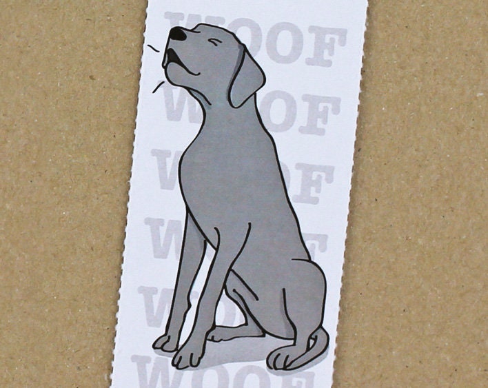 Great Dane Card with Bookmark