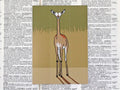 Antelope Card with Bookmark