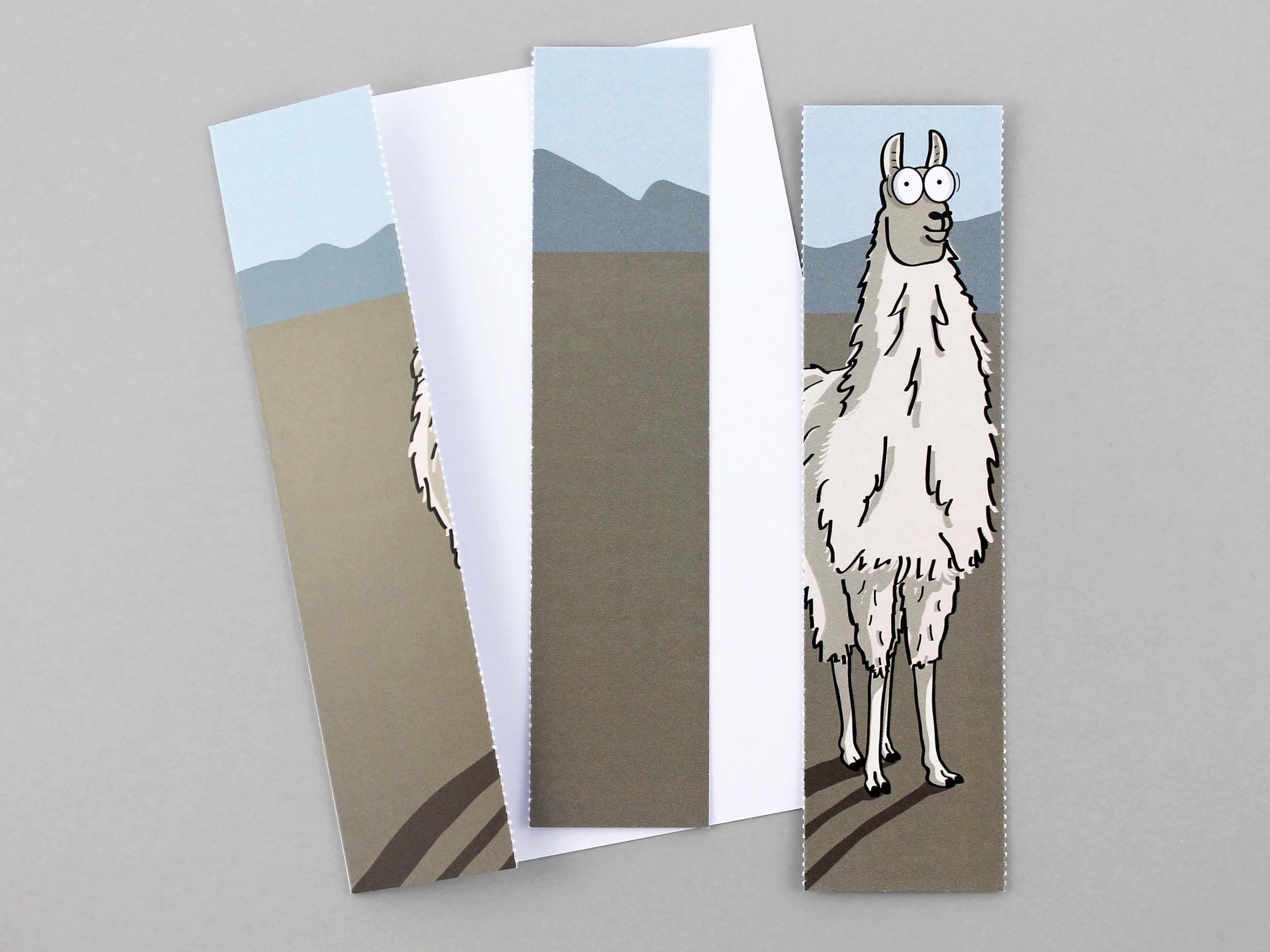 Llama Card with Bookmark
