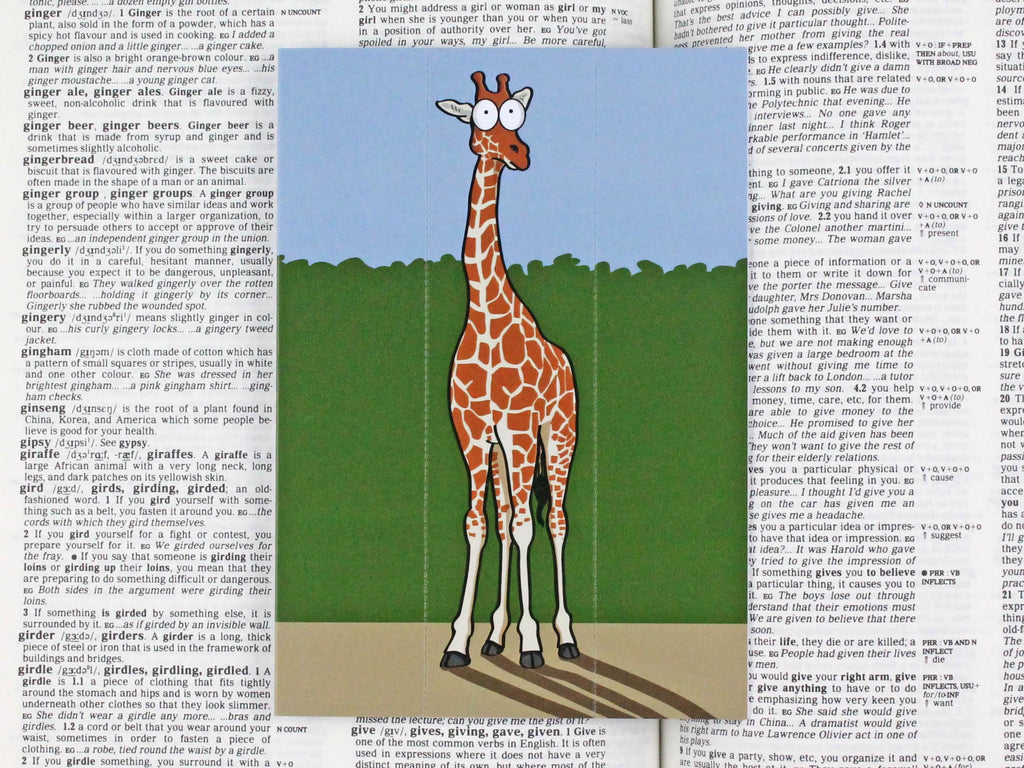 Giraffe Card with Bookmark