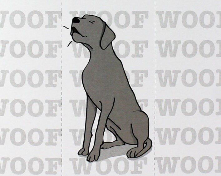 Great Dane Card with Bookmark