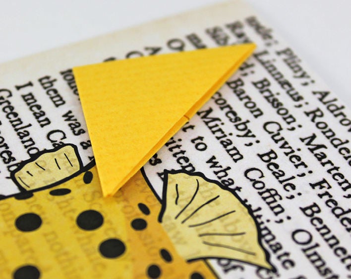 Box Fish Card with Origami Bookmark