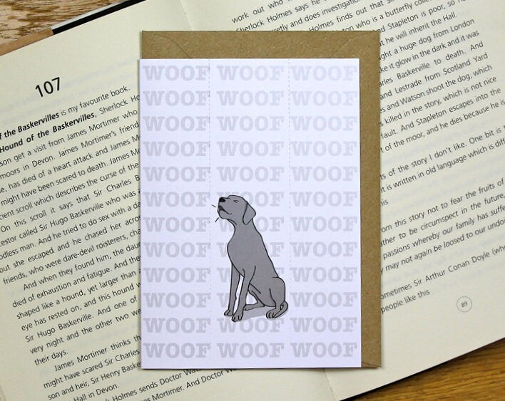 Great Dane Card with Bookmark
