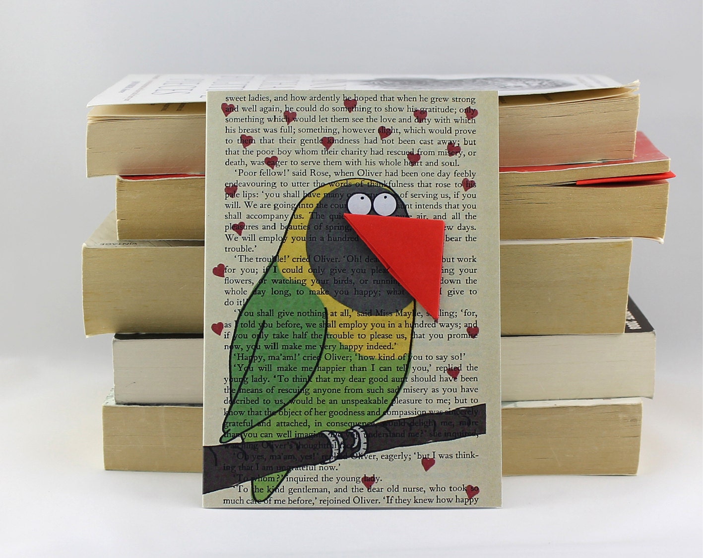 Love Bird Card with Origami Bookmark
