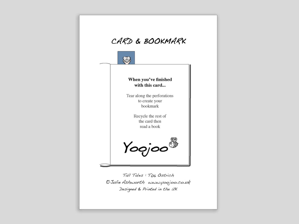 Ostrich Card with Bookmark