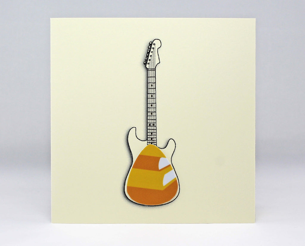 Electric Guitar Card with Plectrum