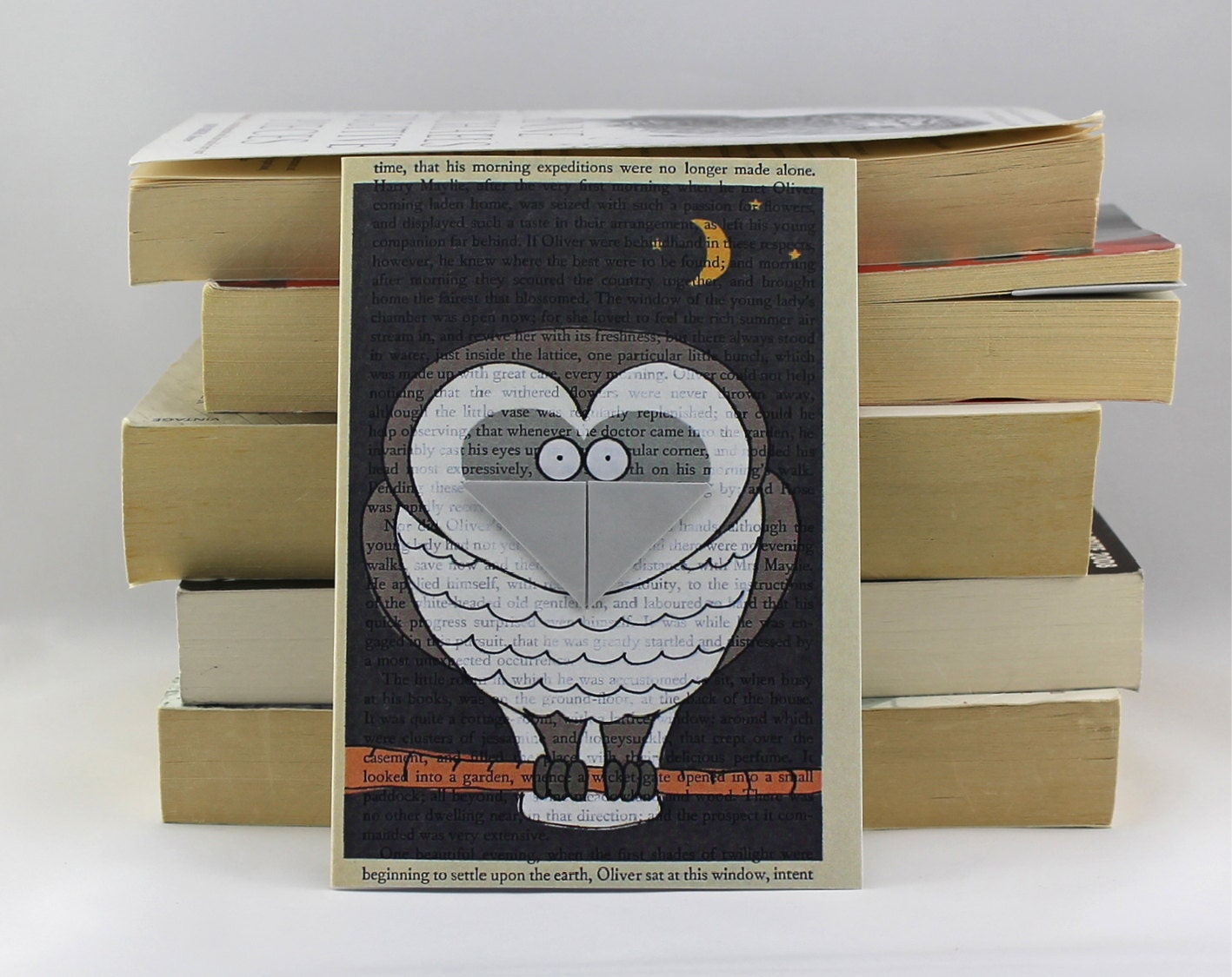 Owl Card with Origami Bookmark