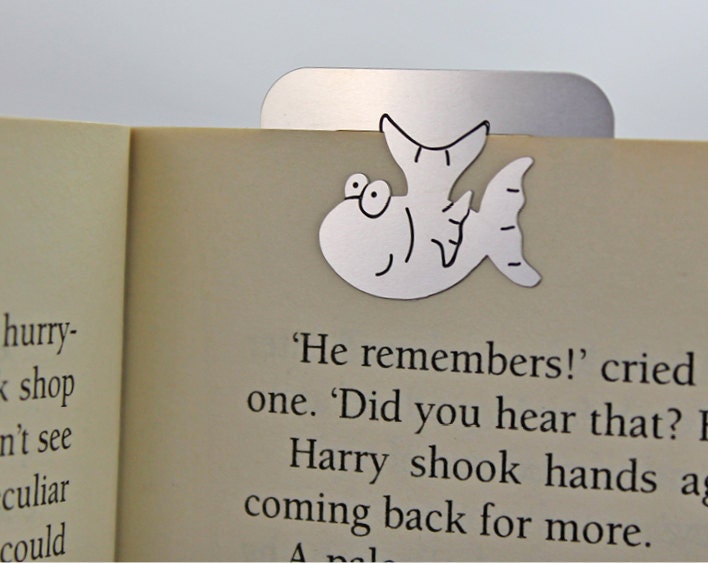 Fish Bookmark with Origami Gift Box
