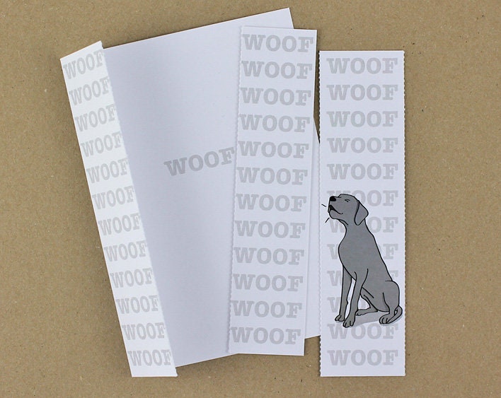 Great Dane Card with Bookmark