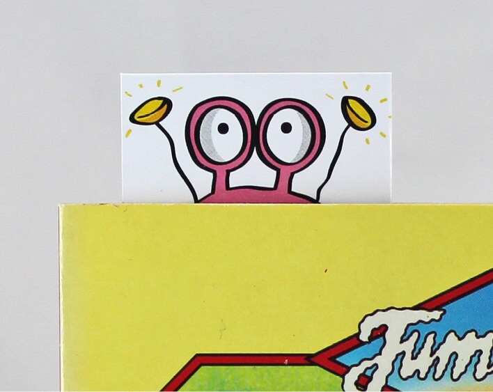 Candy Pink Monster Card with Bookmark