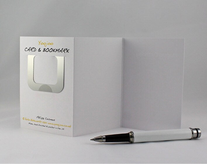 Chocolate Cosmos Birthday Card with Bookmark