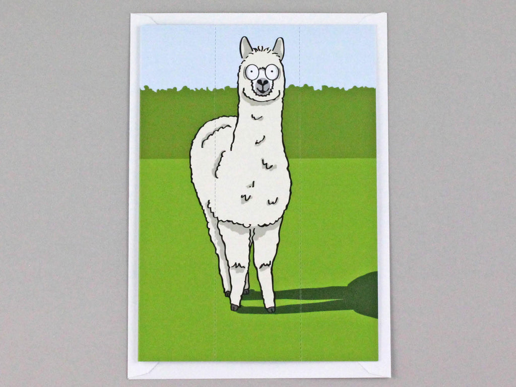 Alpaca Card with Bookmark
