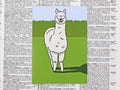 Alpaca Card with Bookmark