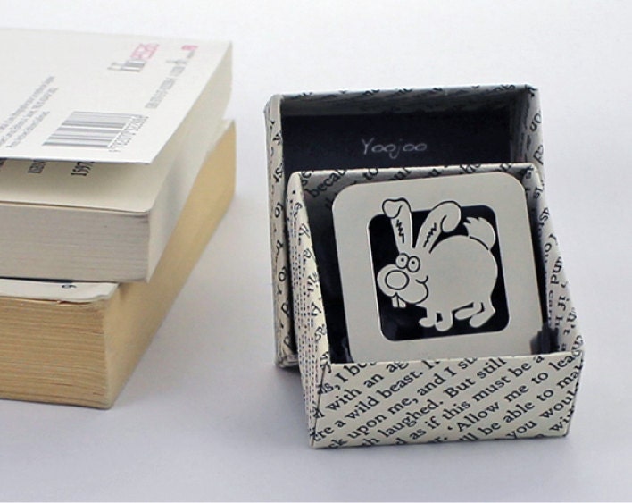 Rabbit Bookmark with Origami Gift Box