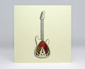 Electric Guitar Card with Plectrum
