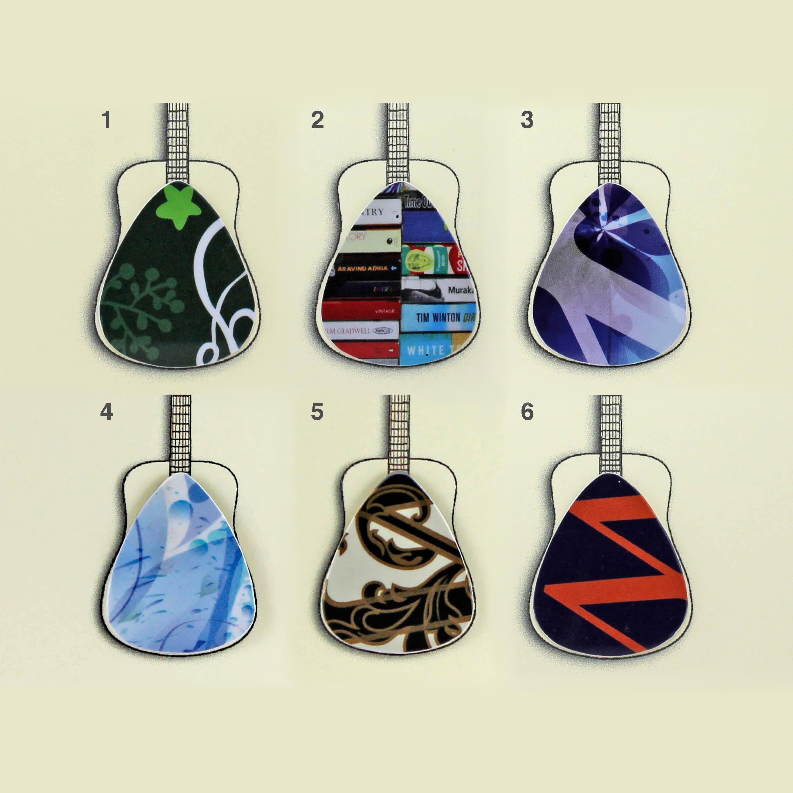 Acoustic Guitar Card with Plectrum