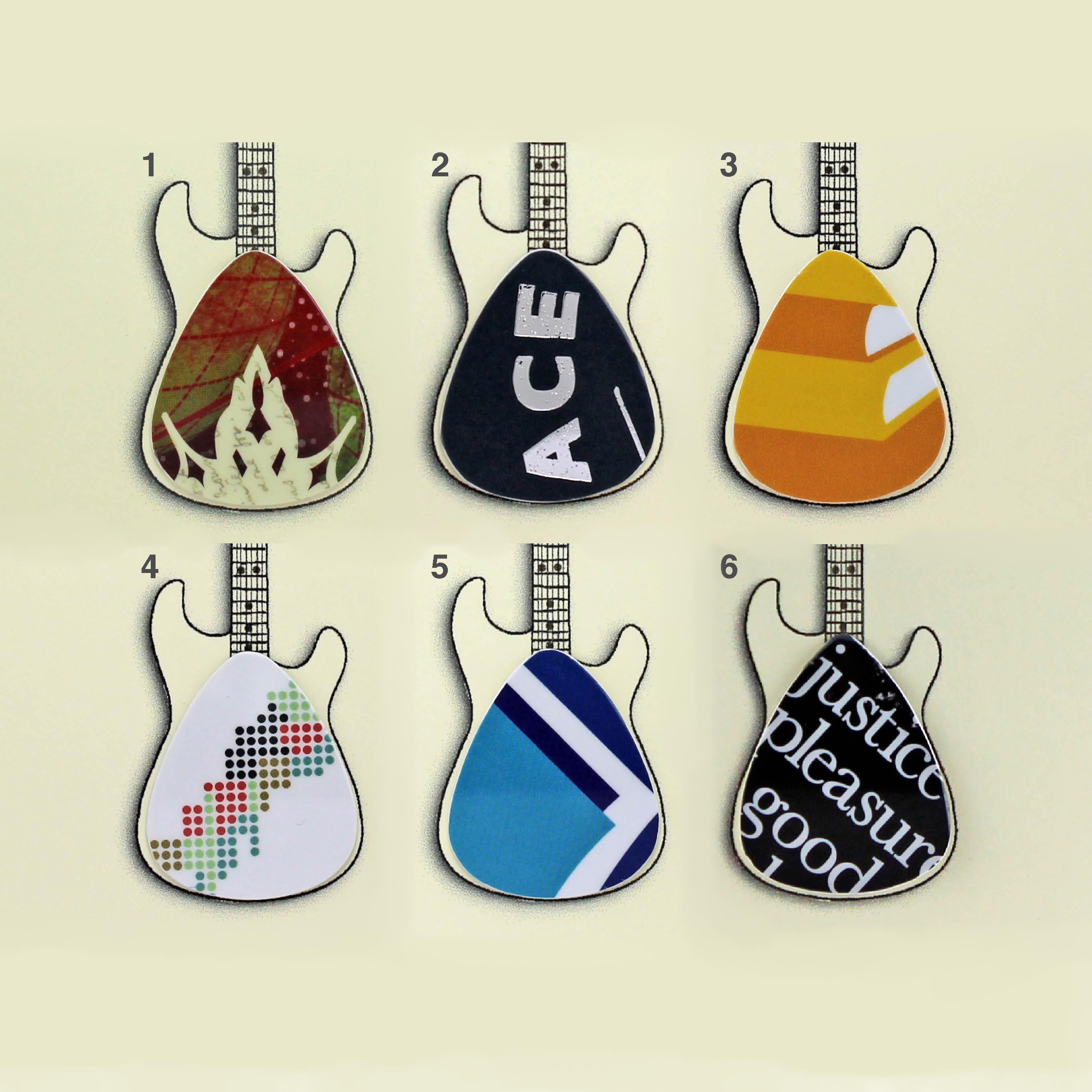 Electric Guitar Card with Plectrum