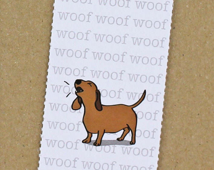Dachshund Card with Bookmark