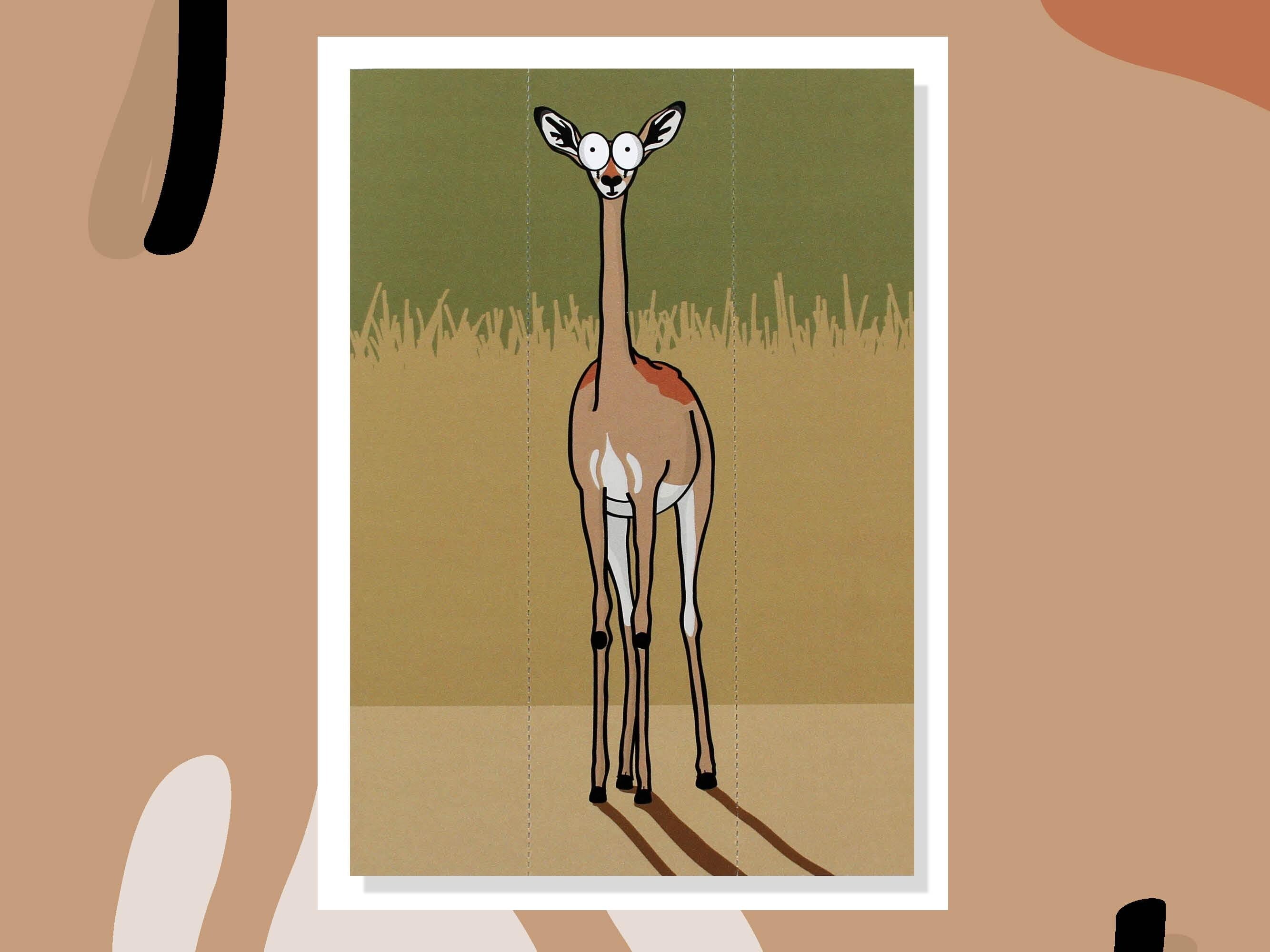 Antelope Card with Bookmark