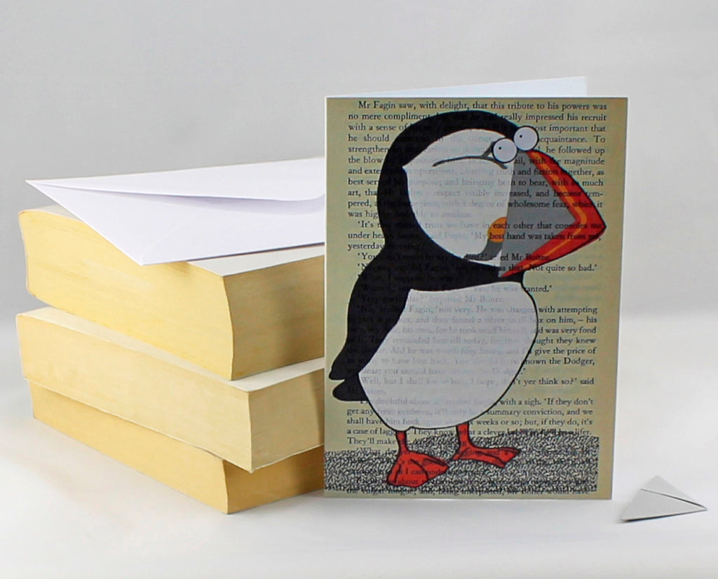 Puffin Card with Origami Bookmark