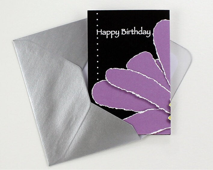 Anemone Birthday Card with Bookmark