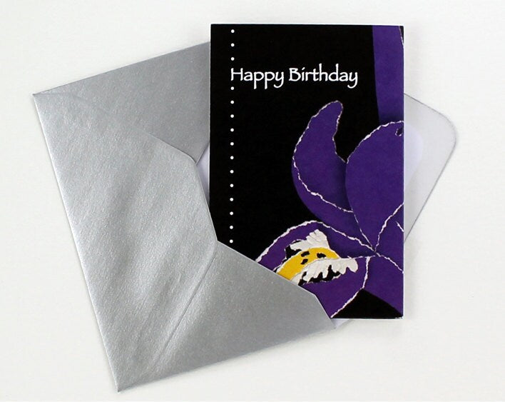 Iris Birthday Card with Bookmark