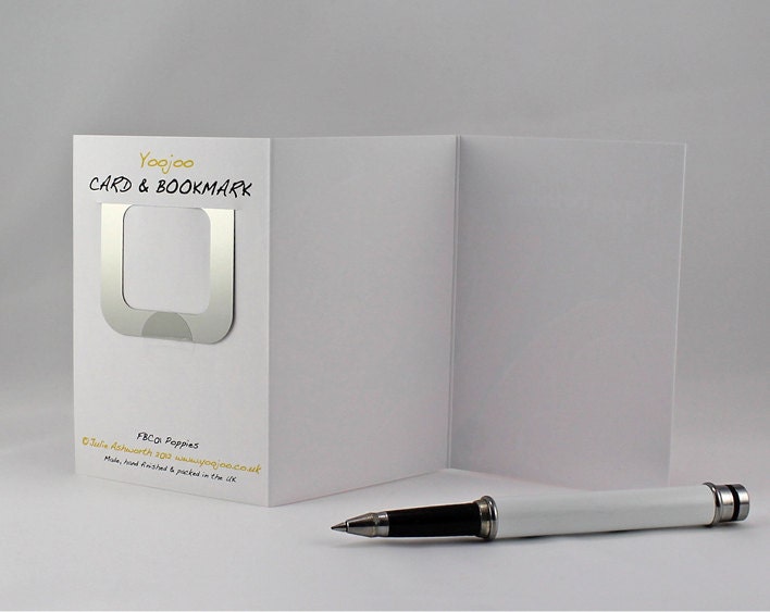 Poppy Birthday Card with Bookmark