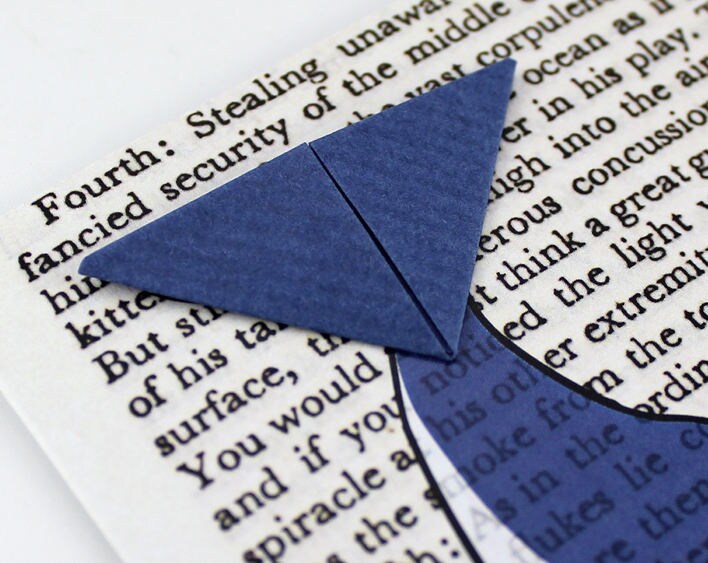 Whale Card with Origami Bookmark