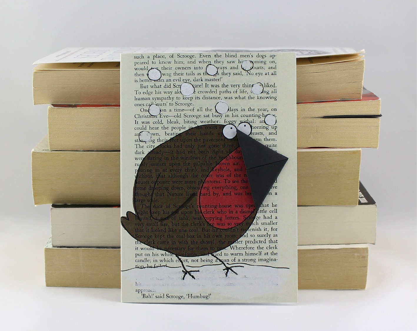 Robin Card with Origami Bookmark