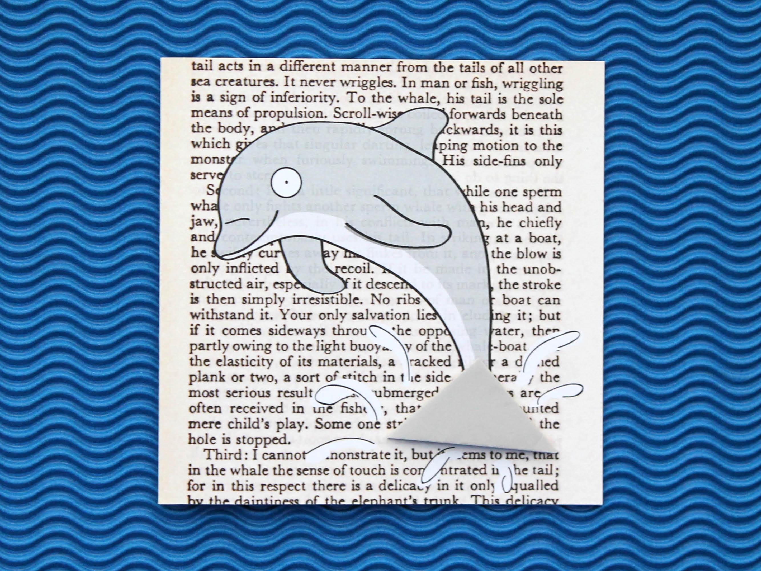 Dolphin Card with Origami Bookmark