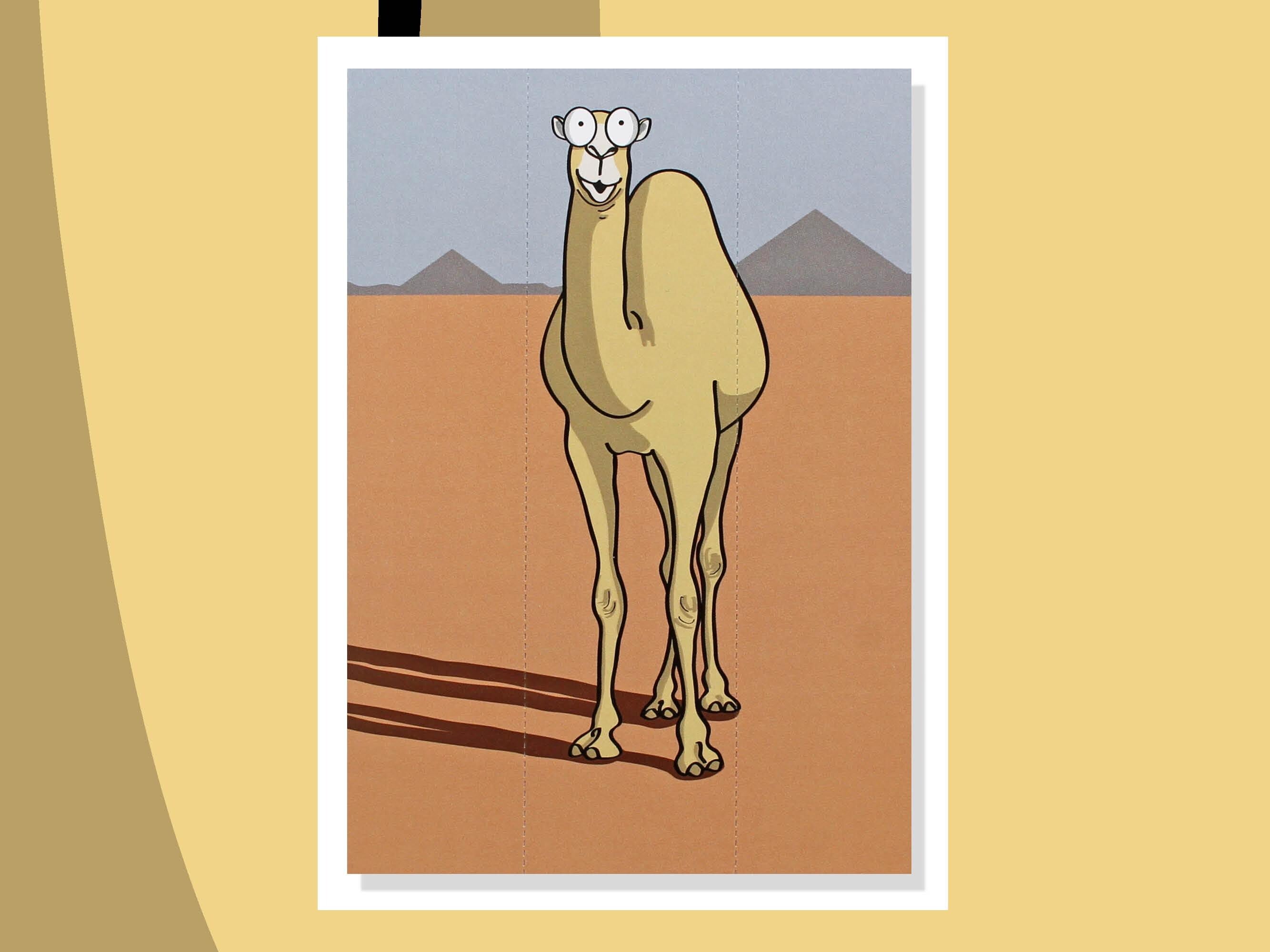 Camel Card with Bookmark
