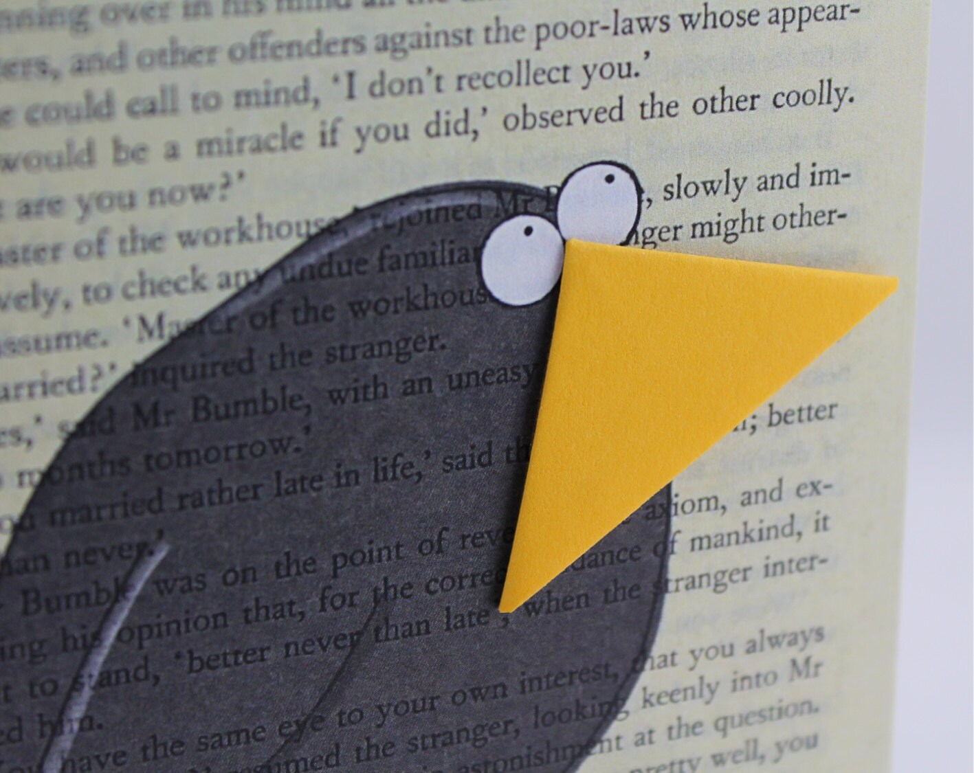 Blackbird Card with Origami Bookmark