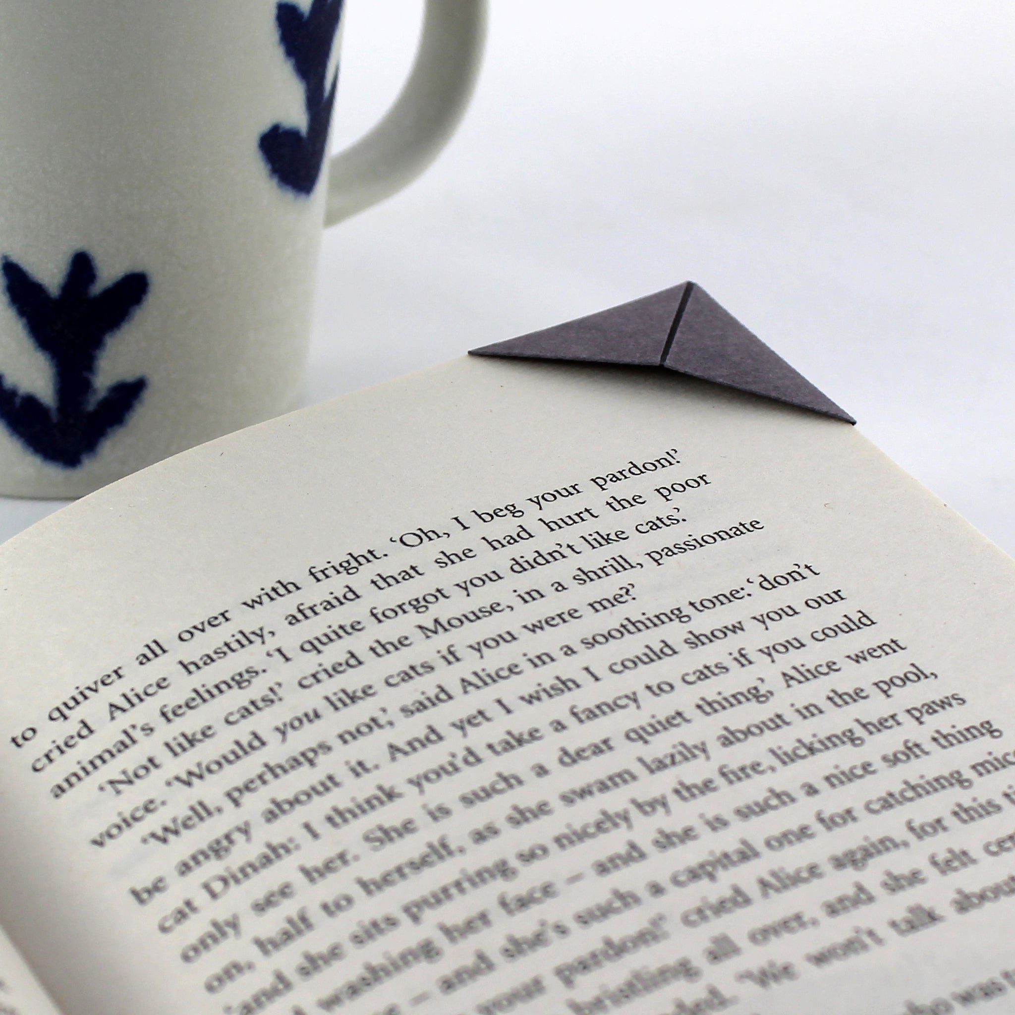 British Shorthair Cat Card with Origami Bookmark