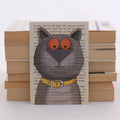 British Shorthair Cat Card with Origami Bookmark