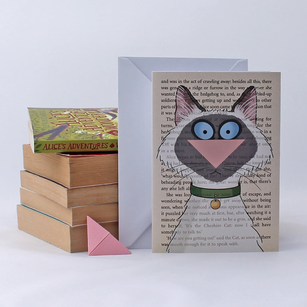 Ragdoll Cat Card with Origami Bookmark
