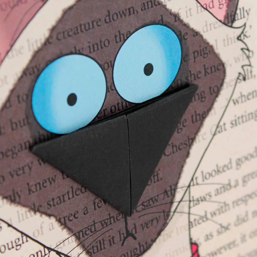 Siamese Cat Card with Origami Bookmark