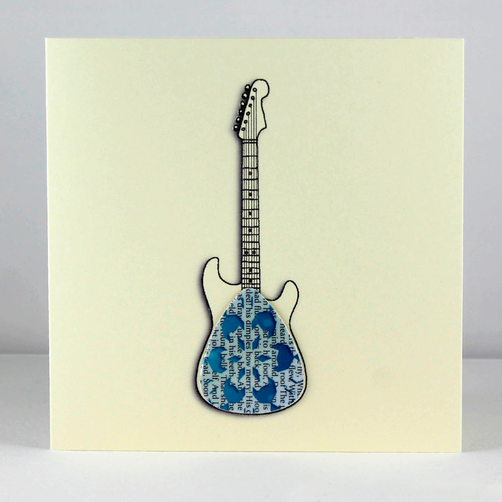 Guitar Christmas Cards with Plectrum