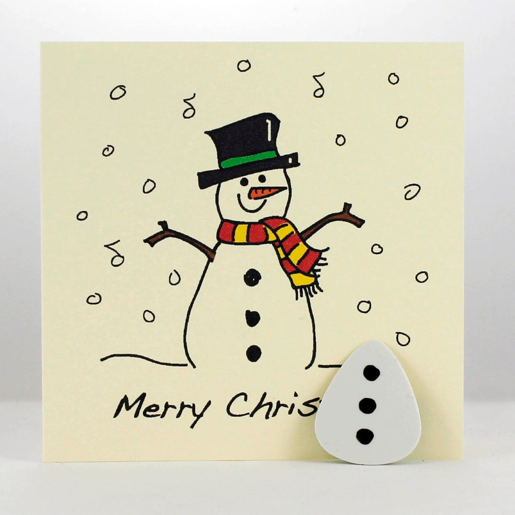 Snowman Christmas Card with Plectrum