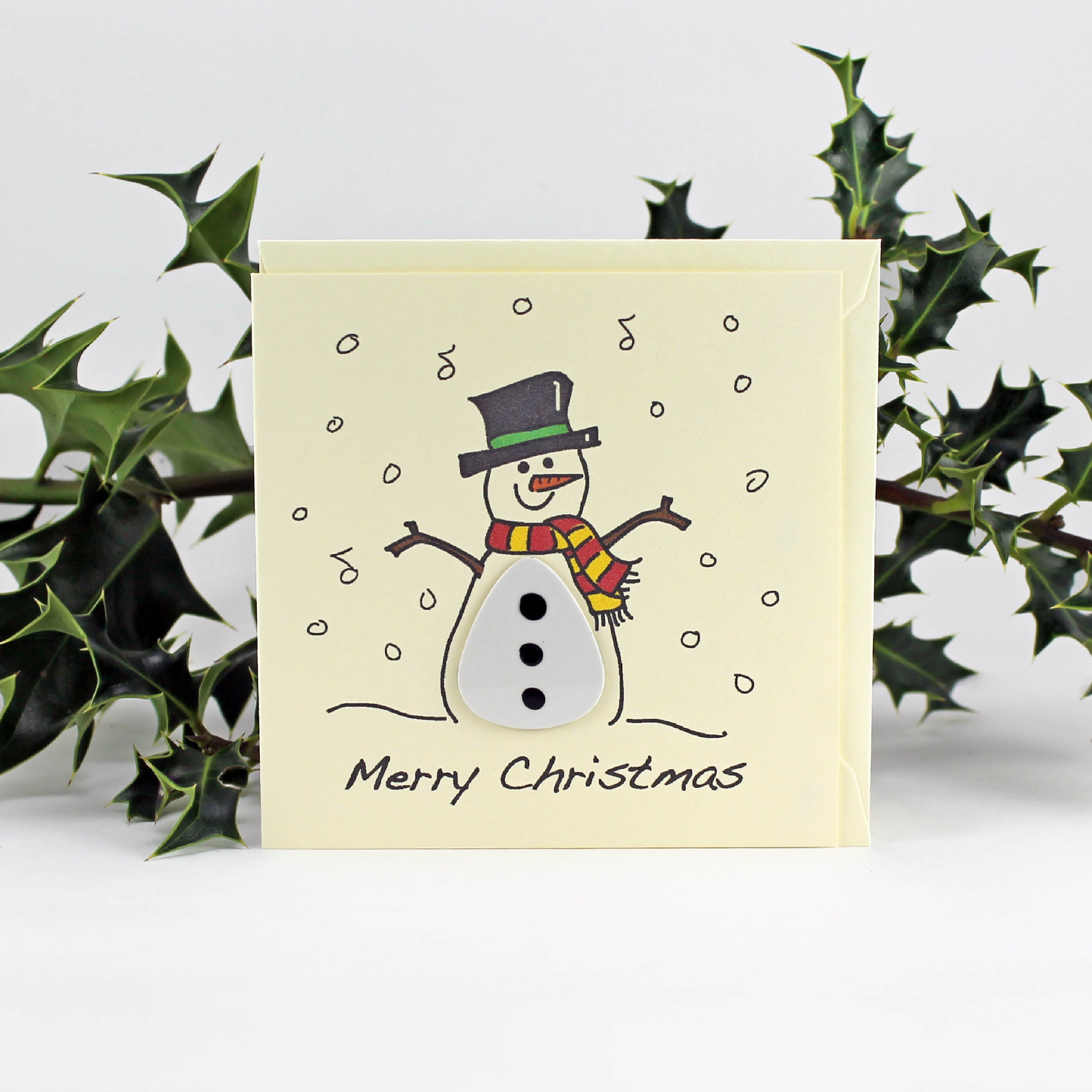 Snowman Christmas Card with Plectrum