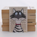 Tabby Cat Card with Origami Bookmark