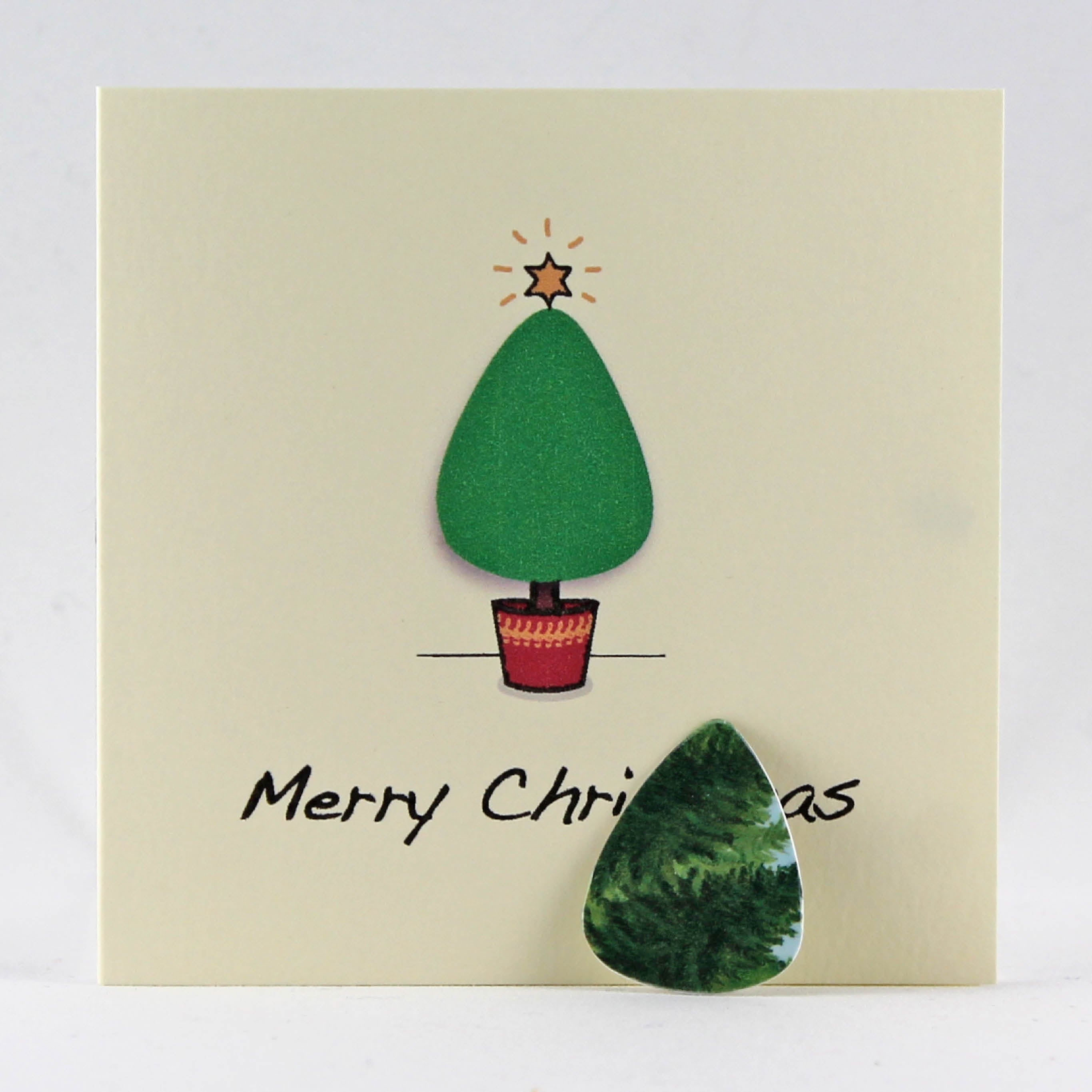Christmas Tree Card with Plectrum