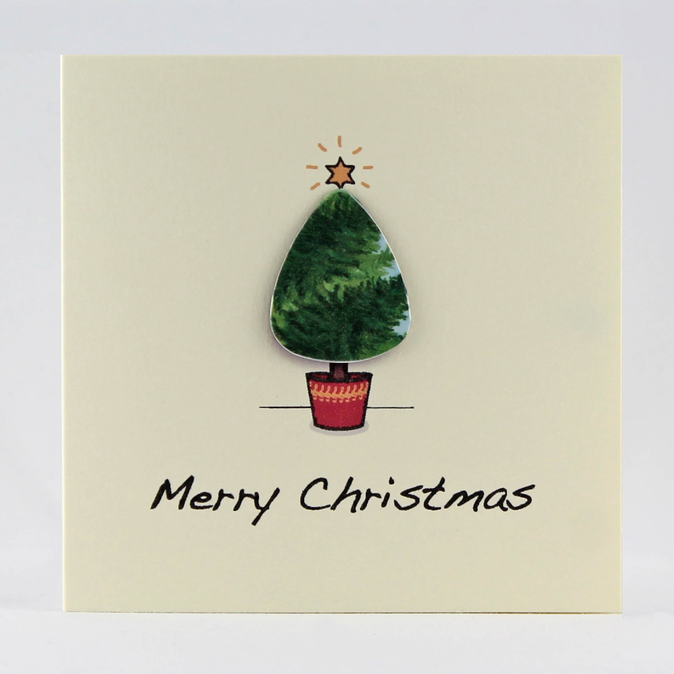 Christmas Tree Card with Plectrum