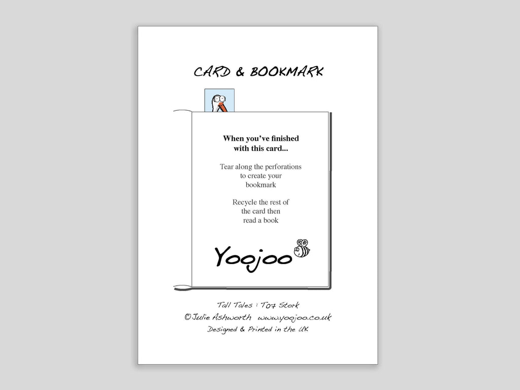 Stork Card with Bookmark